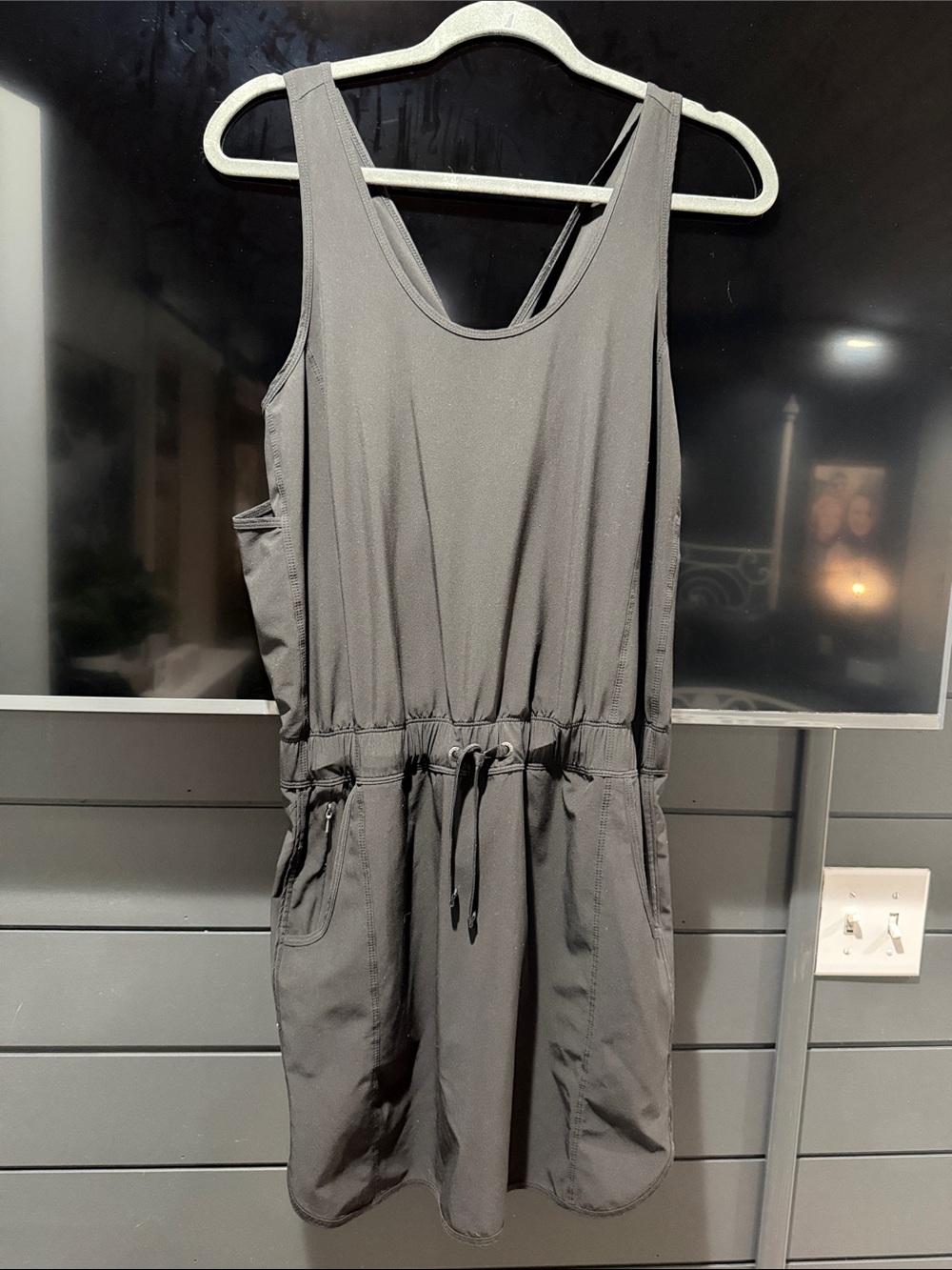 Patagonia Gray Sleeveless Drawstring Kids One-Piece Romper